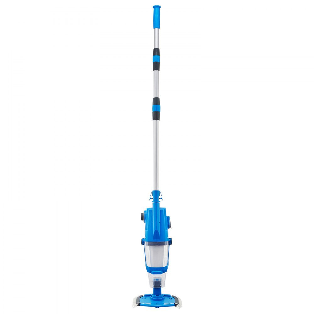 VEVOR Pool Vacuum, 26 GPM Handheld Cordless Hot Tub Vacuum with Extension Pole, for Deep Cleaning & Strong Suction, Rechargeable Pool Cleaner, Running up to 1Hour, for Above Ground/Inground Pool Spas