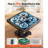 VEVOR Automatic Mahjong Table Roller Coaster Style 40 mm Folding Table&Base, Chinese/Filipino/American Mahjong, 2 Sets of 164 Tiles, 39 x 39 in, with 6 Wheels Hard Tabletop Cover Cup Holders, Wine Red