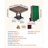 VEVOR Automatic Mahjong Table Roller Coaster Style 40 mm Folding Table&Base, Chinese/Filipino/American Mahjong, 2 Sets of 164 Tiles, 39 x 39 in, with 6 Wheels Hard Tabletop Cover Cup Holders, Wine Red