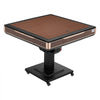 VEVOR Automatic Mahjong Table Roller Coaster Style 40 mm Folding Table, Chinese/Filipino/American Mahjong, 2 Sets of 164 Tiles, 39 x 39 in, with 4 Wheels, Hard Tabletop Cover, Cup Holders, Wine Red