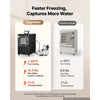 VEVOR Vacuum Freeze Dryer Machine, 11-15.4 lbs/Batch, 4 Trays, 10 Presets for Fruit Vegetable Meat, Durable Freestanding Freeze Drying Equipment with Wheel, App Control, LCD Touchscreen, Auto Defrost