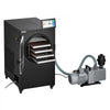 VEVOR Vacuum Freeze Dryer Machine, 11-15.4 lbs/Batch, 4 Trays, 10 Presets for Fruit Vegetable Meat, Durable Freestanding Freeze Drying Equipment with Wheel, App Control, LCD Touchscreen, Auto Defrost