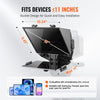 VEVOR Teleprompter, 13" Aluminum Alloy, Floor Type with Adjustable Angle Spectroscope, Remote Control, for YouTube, Twitch, Zoom, Supports DSLR/Webcam/Smartphone, for Video Recording/Live Streaming