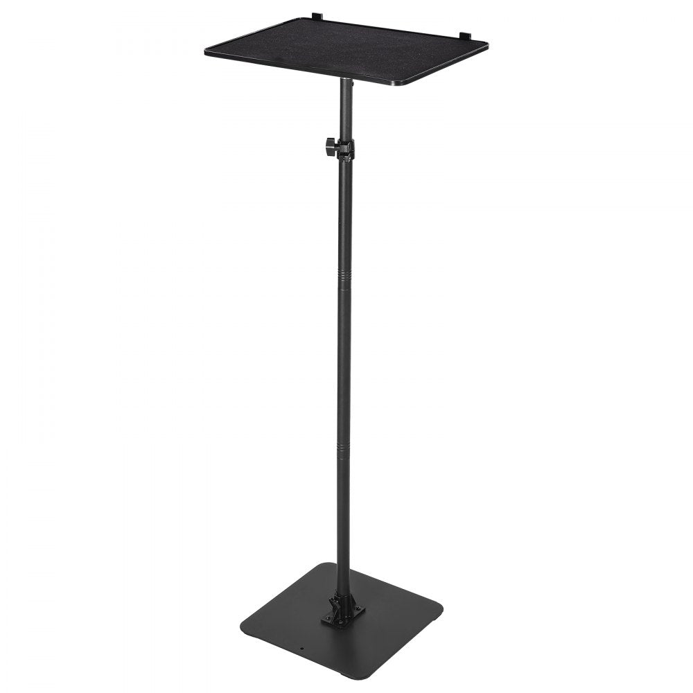 VEVOR Projector Stand, Projector Floor Stand with Adjustable Height 30.3 to 63.4 inch, 360° Horizontal Rotation Projectors Cart for Meetings, Outdoor Movies, Video Stand, Gimbal Mount or Tray Support
