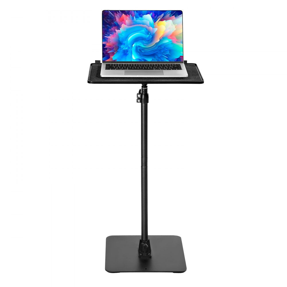VEVOR Projector Stand, Projector Floor Stand with Adjustable Height 30.3 to 63.4 inch, 360° Horizontal Rotation Projectors Cart for Meetings, Outdoor Movies, Video Stand, Gimbal Mount or Tray Support