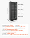 VEVOR display cabinet easy assembly feature graphic