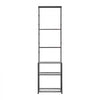 VEVOR Gun Rack, Floor Standing, Indoor Rifle Shotgun Rack Stand with Storage Shelf, for Wall Mount Gun Display Stand, Holds up to 5 Rifles, Heavy Duty Steel, for Home Garage Hunting Long Guns Storage