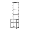VEVOR Gun Rack, Floor Standing, Indoor Rifle Shotgun Rack Stand with Storage Shelf, for Wall Mount Gun Display Stand, Holds up to 5 Rifles, Heavy Duty Steel, for Home Garage Hunting Long Guns Storage