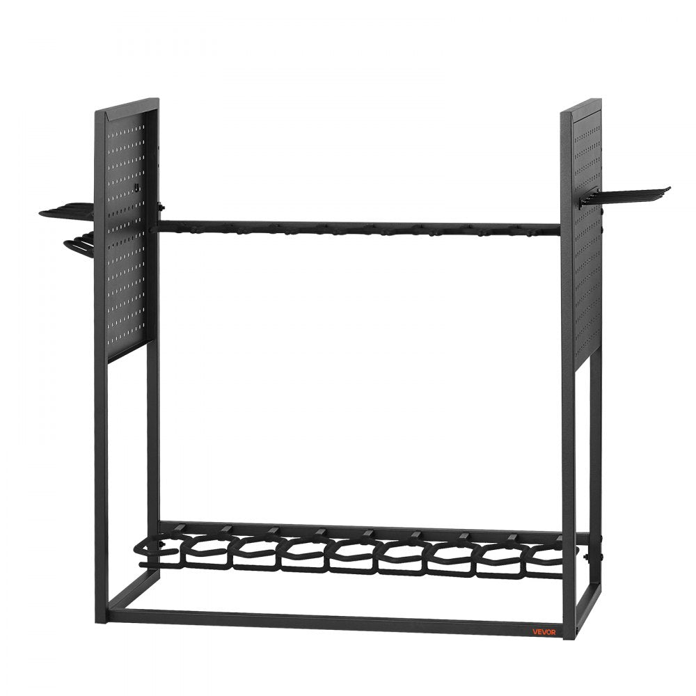 VEVOR Gun Rack, Floor Standing, Indoor Heavy Duty Steel Rifle Shotgun Rack Stand, Freestanding Gun Display Storage with Magazine Holder, Holds up to 9 Rifles and 4 Pistols, for Home Garage Storage