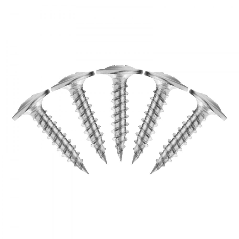 VEVOR Screws, #8 x 3/4 inch Length Self Drilling Drywall to Wood Screw, All Purpose High-Hardness Stainless Steel Wall Anchors with a Phillips Drill Bit, Cross Slot for Home Renovation(300 per Box)