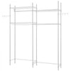 VEVOR Over Washer and Dryer Storage Shelves, 4 Tiers Laundry Room Drying Rack with Hanger Rod and Hooks, Two Rows Adjustable Washer Shelves Space Saver, for Laundry Room Storage & Organization, White