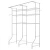 VEVOR Over Washer and Dryer Storage Shelves, 6 Tiers Laundry Room Drying Rack with Hanger Rod and Hooks, Two Rows Adjustable Washer Shelves Space Saver, for Laundry Room Storage & Organization, White