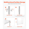 VEVOR Over Washer and Dryer Storage Shelf, 3 Tiers Laundry Room Drying Rack with Hanger Rod and Hooks, Single Row Adjustable Washer Shelves Space Saver, for Laundry Room Storage & Organization, White