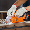 VEVOR Cordless Circular Saw, 7-1/4 inch Blade, 5000 RPM Speed, 0-45 Degree Bevel Capability, Brushless Motor, LED Light, Electric Circular Saw Kit with Battery and Charger Included, for Wood Cutting