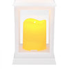 VEVOR 12 Pcs Decorative Candle Lantern, LED Electric Flameless Candle, Plastic LED Holder with Glass, Wall Hanging Indoor Porch Lanterns for Wedding Table Party Farmhouse Indoor Decor, White