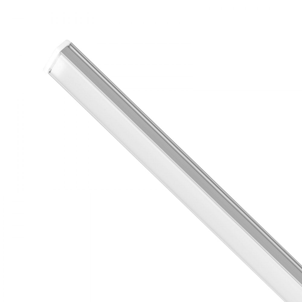 VEVOR 10-Pack 3.3 ft/1M U Shape LED Aluminum Channel, with Milky Cover, End Caps and Mounting Clips, Aluminum Profile for LED Strip Light Installations, Easy Installation, for Under Cabinet Counter