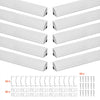 VEVOR 10-Pack 6.6 ft/2M V Shape LED Aluminum Channel, with Milky Cover, End Caps and Mounting Clips, Aluminum Profile for LED Strip Light Installations, Easy Installation, for Under Cabinet Counter