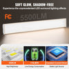 VEVOR 4FT LED Wraparound Light, 50W, 5500LM Flush Mount LED Shop Light, 3000K/4000K/5000K Adjustable LED Kitchen Ceiling Lighting Fixtures for Garage Office Laundry Fluorescent Tube Replacement, FCC