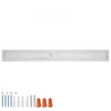 VEVOR 4FT LED Wraparound Light, 50W, 5500LM Flush Mount LED Shop Light, 3000K/4000K/5000K Adjustable LED Kitchen Ceiling Lighting Fixtures for Garage Office Laundry Fluorescent Tube Replacement, FCC
