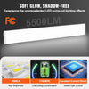 VEVOR 4FT LED Wraparound Light, 50W, 5500LM Flush Mount LED Shop Light, 4 Pack 6500K Daylight LED Kitchen Ceiling Lighting Fixtures, for Garage Office Laundry Fluorescent Tube Replacement, FCC