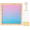 VEVOR Gradient Felt Letter Board, 10"x10" Felt Message Board, Changeable Sign Boards with 510 Letters, Stand, and Built-in LED Lights, Baby Announcement Sign for Home Classroom Office Decor Wedding