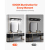 VEVOR 3-Light LED Modern Vanity Light Fixtures, 19.69-Inch, Black Finish Bathroom Wall Lighting Fixture Over Mirror, with IP44 Waterproof, for Bathroom, Living Room, Bedroom, Hallway, Cool White 6000K