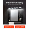 VEVOR 5-Light LED Modern Vanity Light Fixtures, 33.46-Inch, Black Finish Bathroom Wall Lighting Fixture Over Mirror, with IP44 Waterproof, for Bathroom, Living Room, Bedroom, Hallway, Cool White 6000K