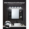 VEVOR 5-Light LED Modern Vanity Light Fixtures, 33.46-Inch, Black Finish Bathroom Wall Lighting Fixture Over Mirror, with IP44 Waterproof, for Bathroom, Living Room, Bedroom, Hallway, Cool White 6000K