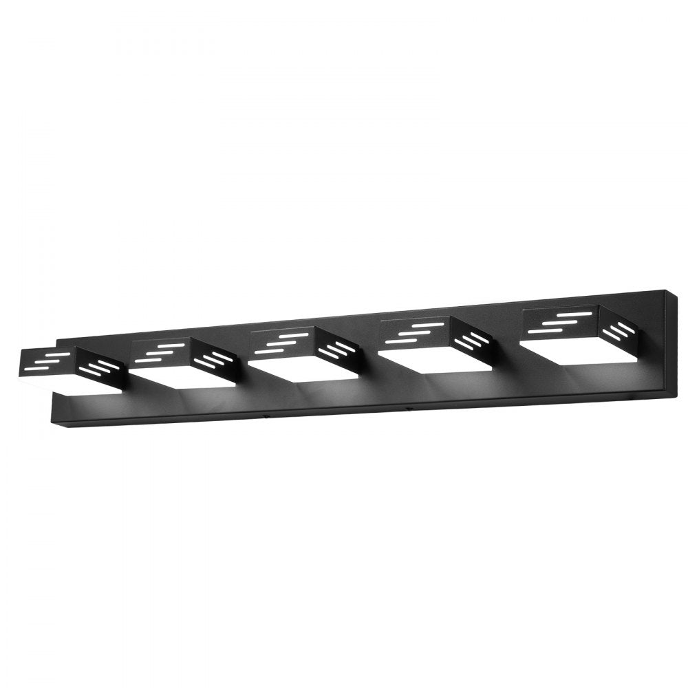VEVOR 5-Light LED Modern Vanity Light Fixtures, 33.46-Inch, Black Finish Bathroom Wall Lighting Fixture Over Mirror, with IP44 Waterproof, for Bathroom, Living Room, Bedroom, Hallway, Cool White 6000K