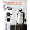 VEVOR Bathroom Vanity Light Bar, 24.02-Inch, LED Modern Light Fixture Over Mirror, with 360° Rotatable, IP44 Waterproof, 18W, 6000K, Wall Lighting for Bathroom, Living Room, Bedroom, Hallway, Black