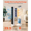 VEVOR Tower Fan, 23.3ft/s Velocity Quiet Floor Fan, 70° Oscillating Fans for Indoors with 9 Speeds, 4 Modes, 24H Timer, Portable Standing Bladeless Fan with Remote Control for Bedroom, Office, Home