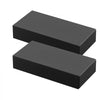 VEVOR 2 Pack Handrail Connectors, Flat Extension Stair Railing Accessories, POM Hand Rail Connector Fittings for Rectangular Cable Railing, Deck Cable Rail System Outdoor, Matte Black, HT-04