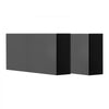 VEVOR 2 Pack Handrail Connectors, Flat Extension Stair Railing Accessories, POM Hand Rail Connector Fittings for Rectangular Cable Railing, Deck Cable Rail System Outdoor, Matte Black, HT-04