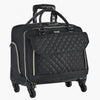 VEVOR Rolling Laptop Bag, Fits Up to 17.3 Inch Laptop, Wheeled Briefcase, Roller Computer Tote Bag with 4 Spinner Wheels & TSA Lock, Laptop Case for Work Travel Business, Women & Men (Black Gold)
