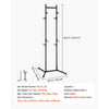 VEVOR Bike Stand for 4 Bikes, Freestanding Vertical Bike Storage Rack, with Height-Adjustable Hooks, Heavy-Duty Carbon Steel Garage Bicycle Floor Stand, Ideal for Garage, Apartment, Home, Black