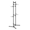 VEVOR Bike Stand for 4 Bikes, Freestanding Vertical Bike Storage Rack, with Height-Adjustable Hooks, Heavy-Duty Carbon Steel Garage Bicycle Floor Stand, Ideal for Garage, Apartment, Home, Black