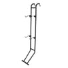 VEVOR Bike Stand for 2 Bikes, Freestanding Vertical Bike Storage Rack, with Height-Adjustable Hooks, Heavy-Duty Carbon Steel Standing Bicycle Floor Stand, Ideal for Garage, Apartment, Home, Black