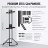 VEVOR 4 Bike Storage Rack, Free Standing Gravity Wall Vertical Bike Rack, Fully Adjustable Bike Rack Garage, Sturdy Steel & Easy Assemble, for Garage, Living Room, Shed, Holds Up to 260 lbs Black