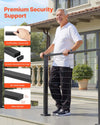 VEVOR 6.5 ft Complete Cable Railing Kit with Post, 36 inch Tall Matte Black Stainless Steel Handrail Cuttable for Outdoor/Indoor Steps, Level Hole Drilled Railing Posts System for Stairs,Deck,Balcony