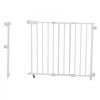 VEVOR Baby Gate, 29.5-43 Inches Adjustable Width, 28 Inches High Dog Gate, No Threshold Bar, Easy Step Walk Thru, for Child Pet Security, with Screws, One-Hand Open, for Stairs and Doorways, White