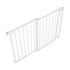 VEVOR Baby Gate for Stairs, 28-43 in Adjustable Width, 30 in High Dog Gate, No Bottom Bar, One-Handed Operation, Easy Drilling Installation with Hardware Kit, for Stairs, Doorways, and House, White