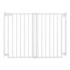 VEVOR Baby Gate for Stairs, 28-43 in Adjustable Width, 30 in High Dog Gate, No Bottom Bar, One-Handed Operation, Easy Drilling Installation with Hardware Kit, for Stairs, Doorways, and House, White