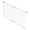 VEVOR Baby Gate for Stairs, 26-43 in Adjustable Width, 28 in High Dog Gate, No Bottom Bar, One-Handed Operation, Easy Drilling Installation with Hardware Kit, for Stairs, Doorways, and House, White