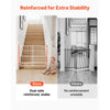 VEVOR Baby Gate for Stairs, 29-43 in Adjustable Width, 36 in High Dog Gate, No Bottom Bar, One-Handed Operation, Easy Drilling Installation with Hardware Kit, for Stairs, Doorways, and House, White