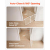 VEVOR Baby Gate for Stairs, 29-43 in Adjustable Width, 36 in High Dog Gate, No Bottom Bar, One-Handed Operation, Easy Drilling Installation with Hardware Kit, for Stairs, Doorways, and House, White