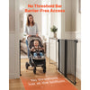 VEVOR Baby Gate for Stairs, 31-48 in Adjustable Width, 30 in High Dog Gate, No Bottom Bar, One-Handed Operation, Easy Drilling Installation with Hardware Kit, for Stairs, Doorways, and House, Black
