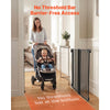 VEVOR Baby Gate for Stairs, 28-43 in Adjustable Width, 30 in High Dog Gate, No Bottom Bar, One-Handed Operation, Easy Drilling Installation with Hardware Kit, for Stairs, Doorways, and House, Black