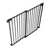 VEVOR Baby Gate for Stairs, 28-43 in Adjustable Width, 30 in High Dog Gate, No Bottom Bar, One-Handed Operation, Easy Drilling Installation with Hardware Kit, for Stairs, Doorways, and House, Black