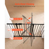 VEVOR Baby Gate, 26-48 Inches Adjustable Width, 36 Inches High Dog Gate, Easy Step Walk Thru, for Child Pet Security, Pressure Mount Kit, Wall Cups, One-Hand Open, for Stairs and Doorways, Black