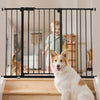 VEVOR Baby Gate, 26-48 Inches Adjustable Width, 36 Inches High Dog Gate, Easy Step Walk Thru, for Child Pet Security, Pressure Mount Kit, Wall Cups, One-Hand Open, for Stairs and Doorways, Black